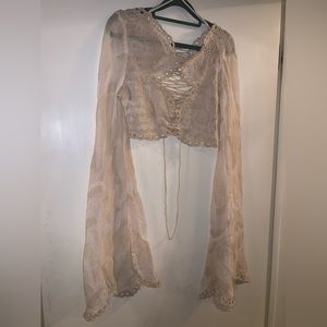 Free People Crochet Crop Top